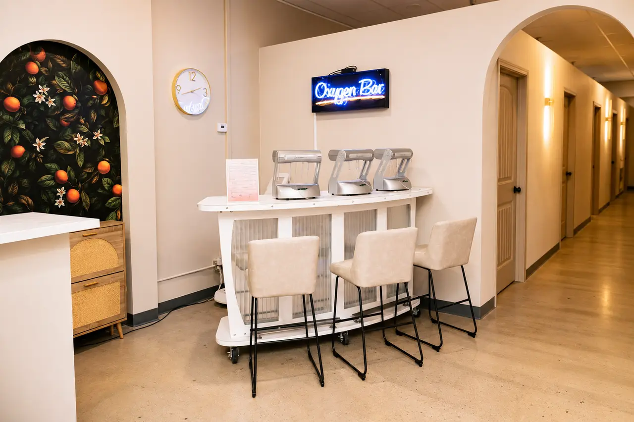 Oxygen Bar included in the Signature Day Pass at Citrus and Sage Wellness Retreat in Redlands